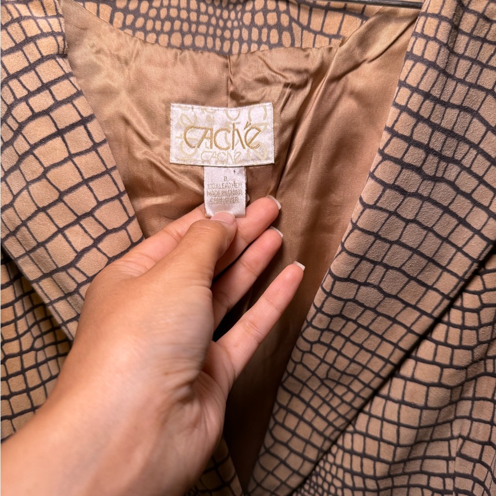 Vintage Cache Leather Jacket - image 2